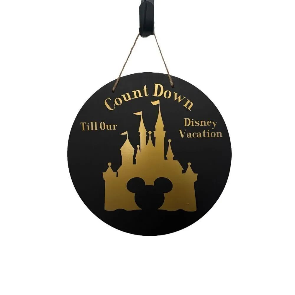 Chalkboard Countdown until Disney Vacation